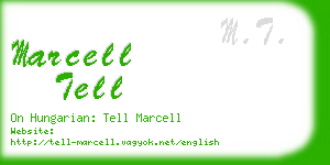 marcell tell business card